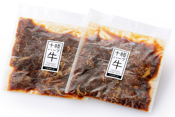 十勝ハーブ牛　たまり醤油のタレ漬けスライス＜200g×2袋＞
