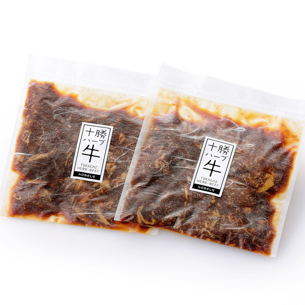 十勝ハーブ牛　たまり醤油のタレ漬けスライス＜200g×2袋＞