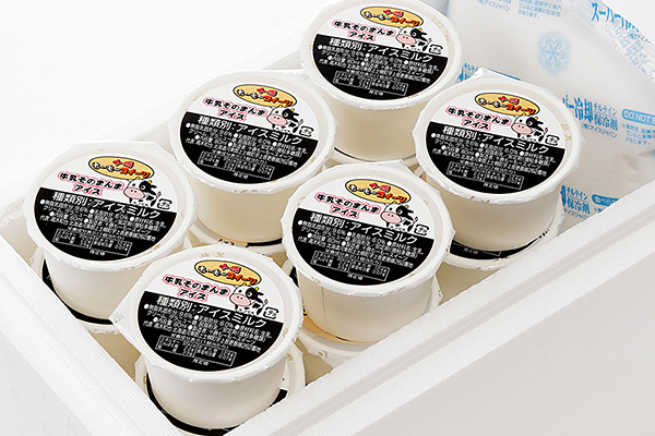 十勝もーもースイーツ　牛乳そのまんまアイス3種セット＜80ml×24個＞