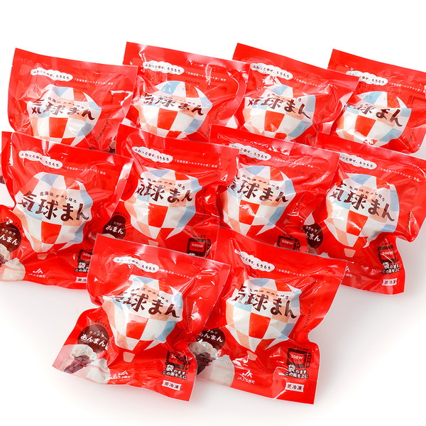 気球のまちかみしほろの気球まん　ホクホク　あんまん＜120g×10個＞