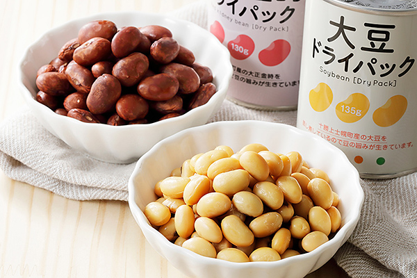 十勝産大豆と大正金時のドライパック缶＜計16缶＞