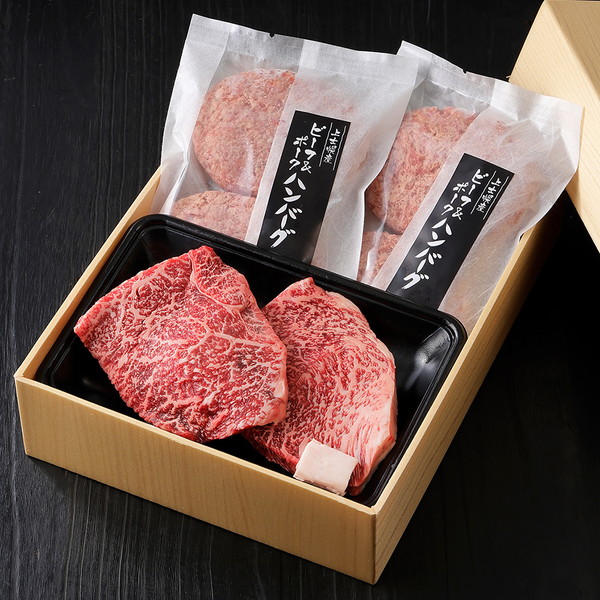 十勝ナイタイ和牛　ミニステーキとハンバーグセット＜計780g＞