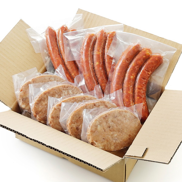 十勝しんむら牧場　放牧豚のソーセージ＆ハンバーグセット