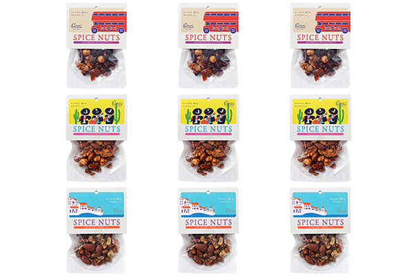 旅するスパイスナッツ3種セット　各3袋（30g×9袋）