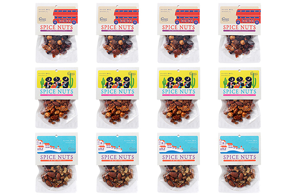 旅するスパイスナッツ3種セット　各4袋（30g×12袋）