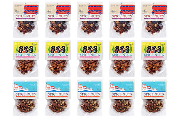 旅するスパイスナッツ3種セット　各5袋（30g×15袋）